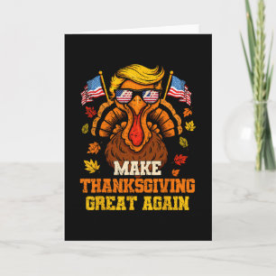 Trump Kalkoen Grappig Maak Thanksgiving Groter Aga Kaart