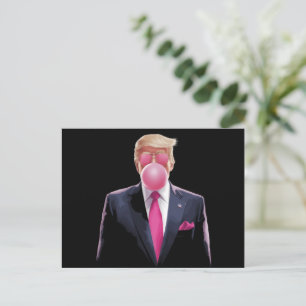 Trump Kauwgom Briefkaart