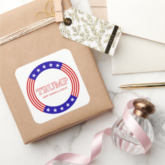 Trump Keep America Vierkante Sticker