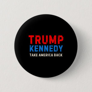 Trump Kennedy 2024 Verkiezing Republikeins Ronde Button 5,7 Cm