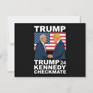 Trump Kennedy Checkmate 2024 - Trump Kennedy Briefkaart