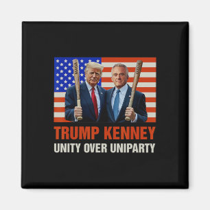 Trump Kennedy Eenheid Over Uniparty 2024 Funny Ele Magneet