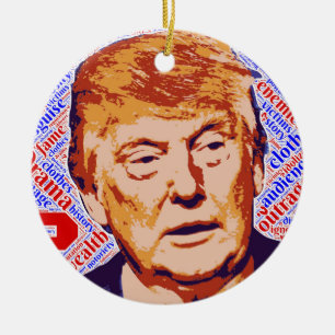 Trump Keramisch Ornament