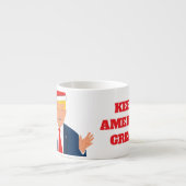 Trump Kerst espresso mok - Keep America Great (Voorkant)