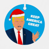 Trump Kerstboom ornament - Keep America Great (Voorkant)