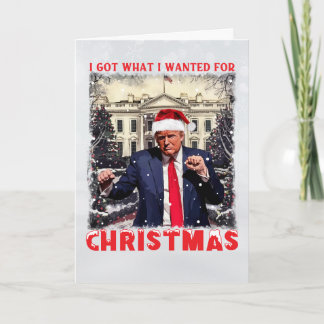 Trump Kerstkaart | Prettig MAGA Kerstfeest Feestdagen Kaart