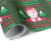 Trump-kerstkeuken - maak kerstmis geweldig! cadeaupapier (Rol Hoek)