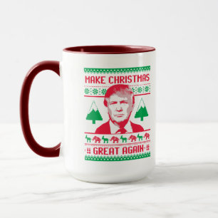 Trump-kerstkeuken - maak kerstmis geweldig! mok