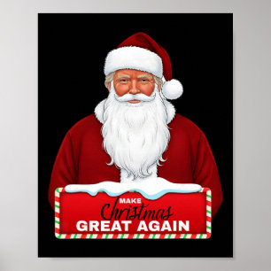 Trump Kerstman Kerstmis Vakantie Kerstmis Republik Poster