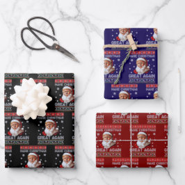 Trump Kerstman maakt kerst weer geweldig Inpakpapier Vel