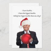 Trump Kerstmis: De grootste bubbels Feestdagenkaart (Voorkant / Achterkant)