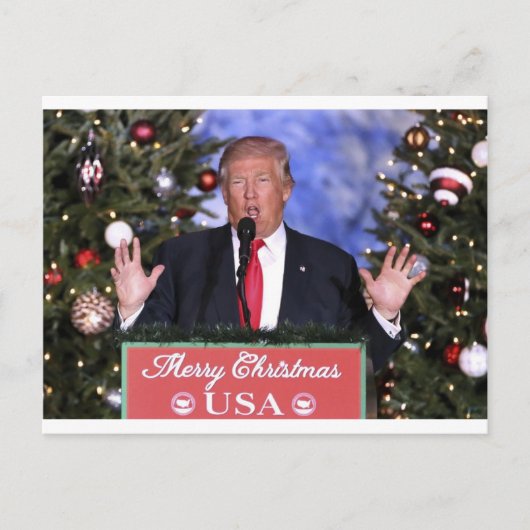 Trump Kerstmis Feestdagenkaart (Voorkant)