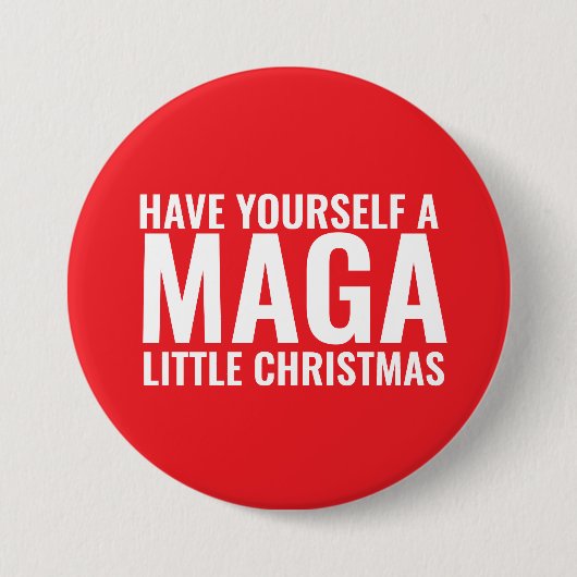 TRUMP KERSTMIS GROTE BUTTON (Voorkant)
