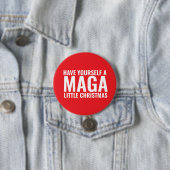 TRUMP KERSTMIS GROTE BUTTON (In situ)