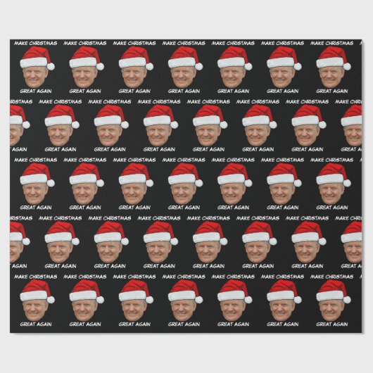 Trump kerstmuts maken kerst weer geweldig cadeaupapier (Vlak)
