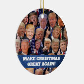 Trump-kerstversiering Keramisch Ornament (Rechts)