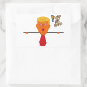 Trump Kilroy Dark Rechthoekige Sticker (Tas)