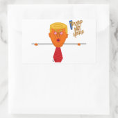 Trump Kilroy Light Rechthoekige Sticker (Tas)