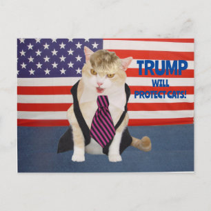 Trump Kitty Ansichtkaart Briefkaart