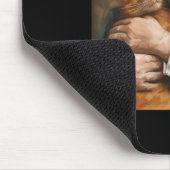 Trump knuffelt een Oranje kat 2024 Muismat (Hoek)