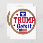 Trump krijgt het! (Voorkant / Achterkant)