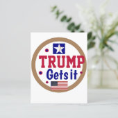 Trump krijgt het! (Staand voorkant)