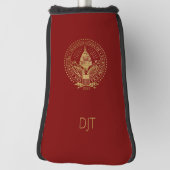 Trump lanceert presidentiële inauguratie monografi golfheadcover (Draai 90)