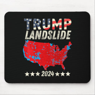 Trump Landslide 2024 Verkiezingskaart Trump Winnaa Muismat