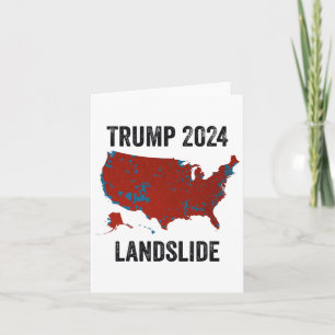 Trump Landslide Verkiezingskaart 2024 Funny Pro Tr Kaart