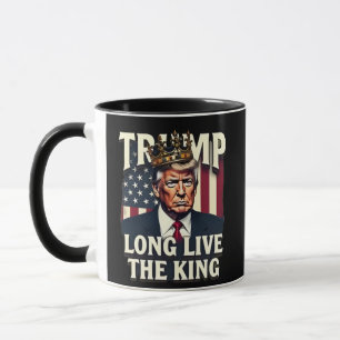 Trump Lang leve de Koning Pro Trump Patriottisch Mok