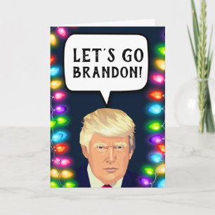 TRUMP LATEN BRANDON GAAN! CHRISTMAS-Wenskaarten Kaart