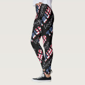 Trump Leggings Attention Patriotique n'importe que (Gauche)