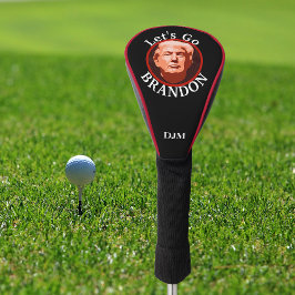Trump Let's Go Brandon Monogram Black Golfheadcover