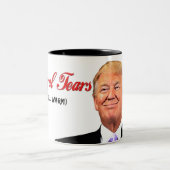 Trump liberale tranen tweekleurige koffiemok (Center)