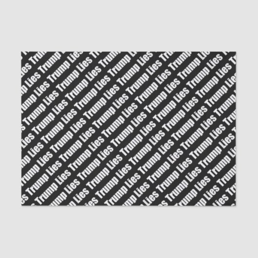 Trump liegt tissuepapier (Voorkant)