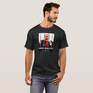 Trump - Lock Him Up - T-shirt, grijs, groot T-shirt
