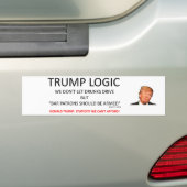 Trump Logic Bumpersticker (Op auto)