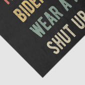 Trump Lost Biden Won Draag een masker Tissuepapier (Detail)