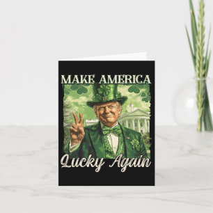 Trump Maak Amerika Gelukkig Weer St Patrick's Day Kaart