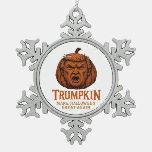Trump... Maak Halloween weer geweldig Tin Sneeuwvlok Ornament