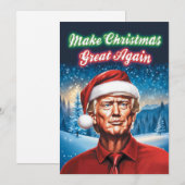 Trump - Maak Kerstmis weer Groot Feestdagenkaart (Voorkant / Achterkant)