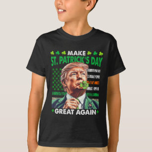 Trump Maak St Patricks Day Weer Groot Iers-Amerika T-shirt