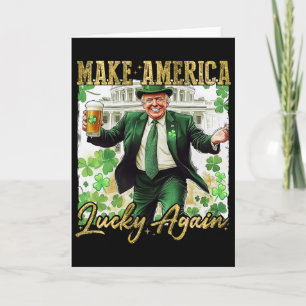 Trump Maakt Amerika Gelukkig Weer St Patrick's Day Kaart