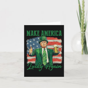 Trump Maakt Amerika Gelukkig Weer St Patrick's Day Kaart