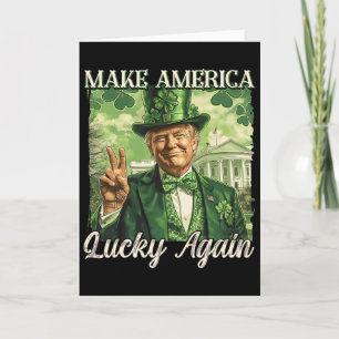 Trump Maakt Amerika Weer Gelukkig St. Patrick's Da Kaart