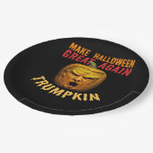 Trump maakt Halloween weer geweldig - Funny Donald Papieren Bordje (Gekanteld)