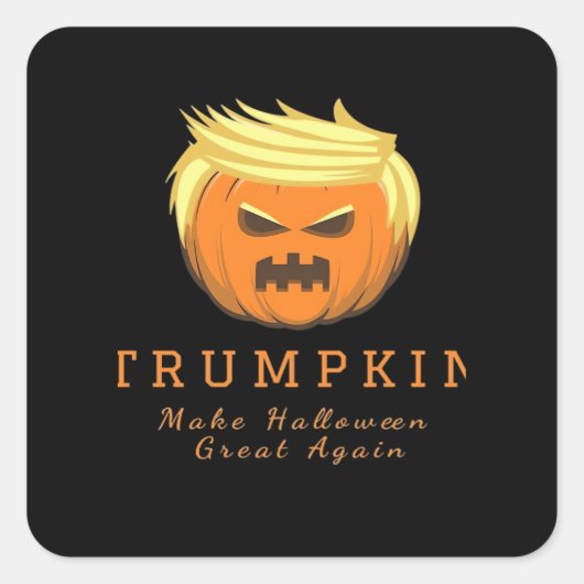 Trump maakt Halloween weer geweldig - griezelig gr Vierkante Sticker (Voorkant)