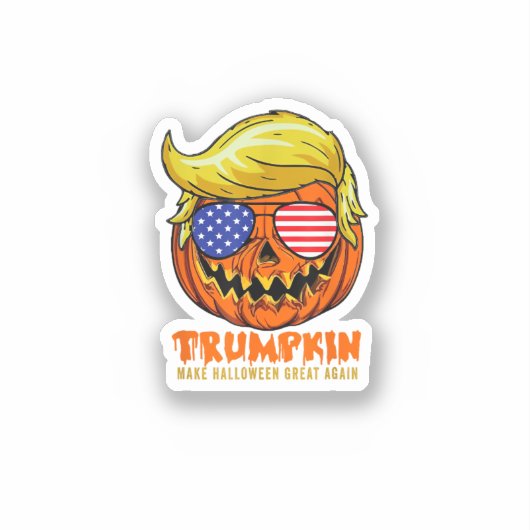 Trump maakt Halloween weer leuk Sticker (Voorkant)