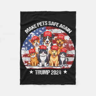 Trump Maakt Huisdieren Veilig Again Grappig Save O Fleece Deken