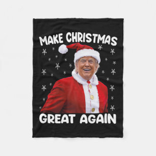 Trump maakt kerst weer geweldig in première Santa Fleece Deken